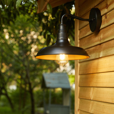 Vito 1- Light Dark Bronze Outdoor Barn Light Sconce (2-Pack)