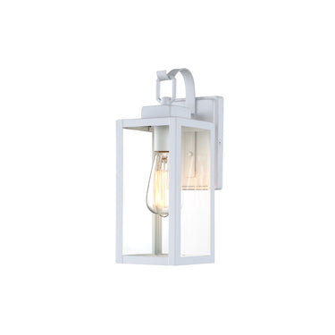 Alberta 14" Matte White Outdoor Wall Lights for Porch
