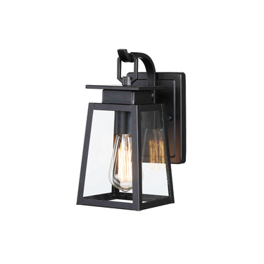 Amora 1-Light 10.5-in H Black Outdoor Wall Light