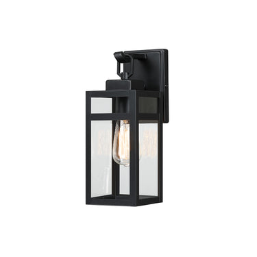 Elena 1 Light Black Dusk to Dawn Outdoor Light Fixtures Wall Mount