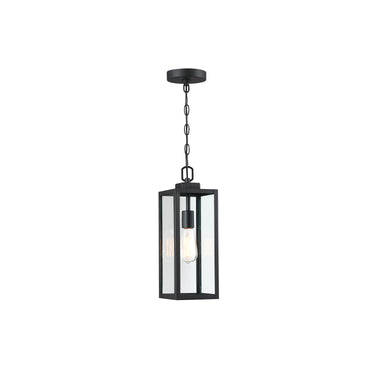 Bindy 17" High Outdoor Modern Matte Black Adjustable Pendant Light