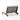Gideor Modern Teak Split-Back Outdoor Armless Loveseat