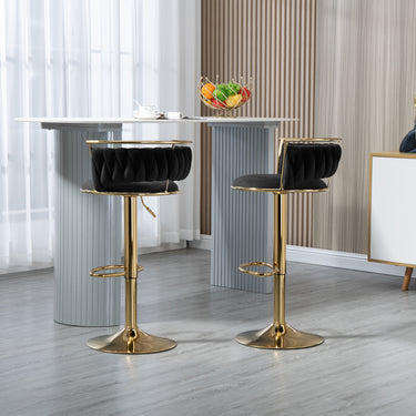 Letizia Swivel Upholstered Counter Stool (Set of 2)