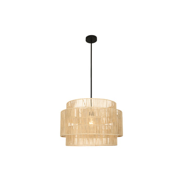 Eleonora 1 - Light Nature Brown Drum Pendant