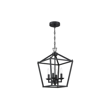 Kerri 4-Light Pendant Light Soft Gold Farmhouse Light Fixture with 4 Feet Adjustable Chain