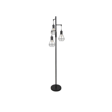 Alisya 65'' Black Industrial Tree Floor Lamp