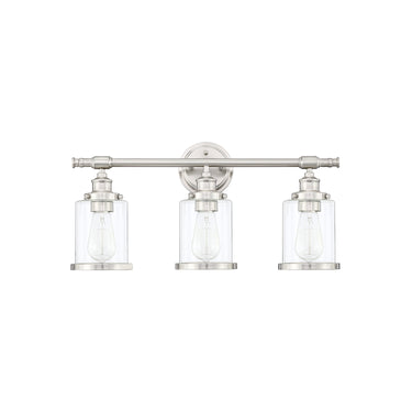 Beatrice 3 - Light Dimmable Brushed Nickel Vanity Light