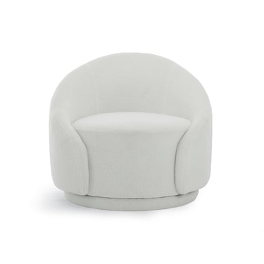 Rose Upholstered Swivel Barrel Chair