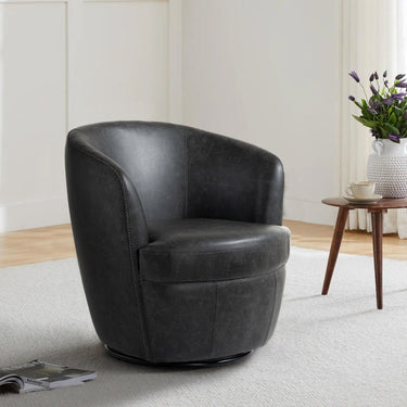 Peggy Faux Leather Accent Chair