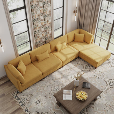 Bernice 5 - Piece Corduroy Sectional