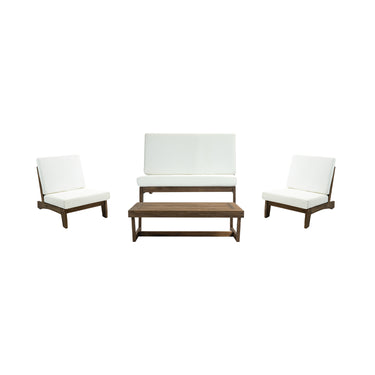 Bailey 4-Piece Fabric Outdoor Patio Loveseat Set
