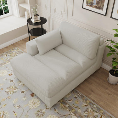 Mellony 42” Corduroy Sofa & Chaise