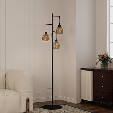 Alisya 65'' Black Tree Floor Lamp